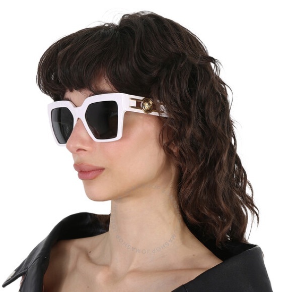 NEW VERSACE VE4458 314/87 WOMEN MOD 4458 314/87 WHITE VE4458 31487 SUNGLASSES - Picture 3 of 11